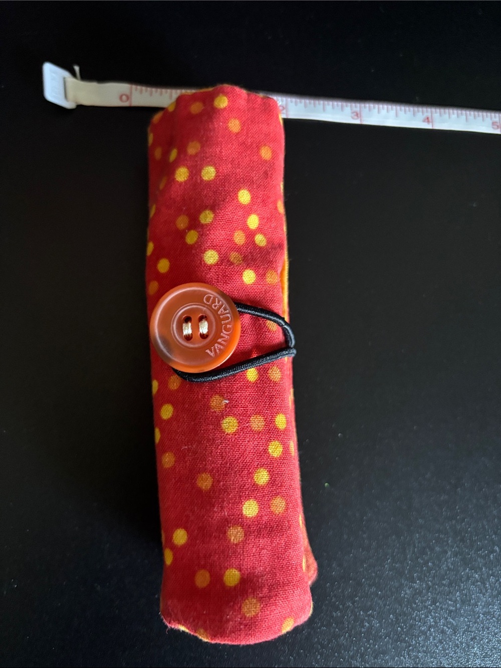 Kids Crayon Roll-Up Case Dinosaurs in Yellow and Red - Picture 4 of 4